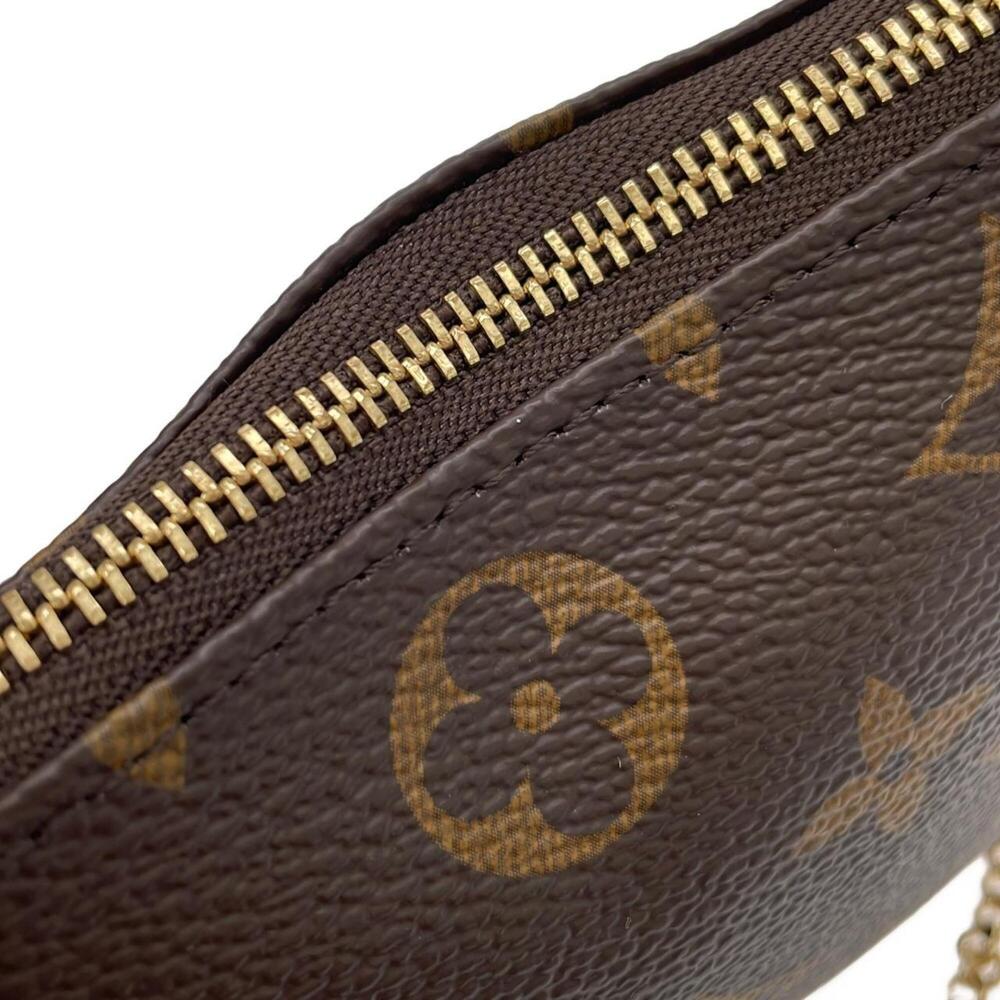 LOUIS VUITTON Brown Monogram Pochette Pouch - Picture 5 of 8